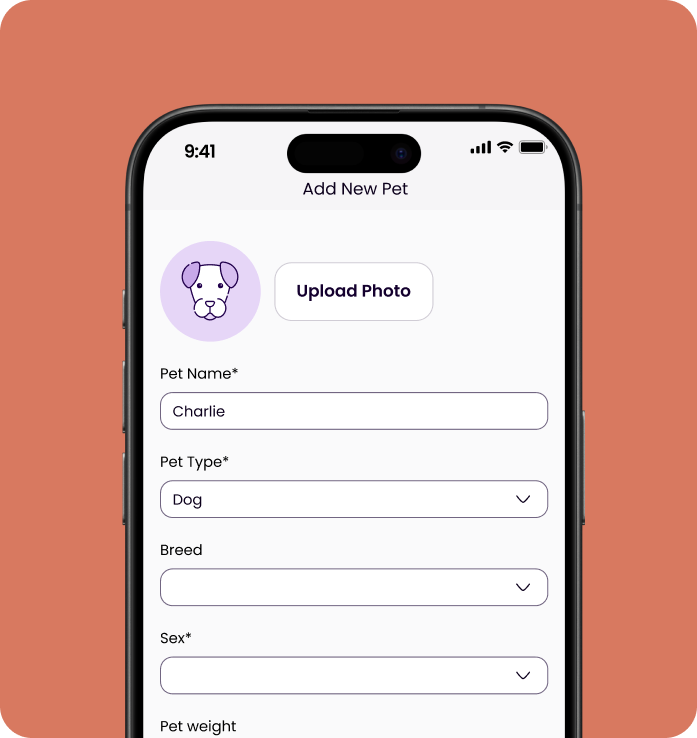 image of a phone screen with a registration form